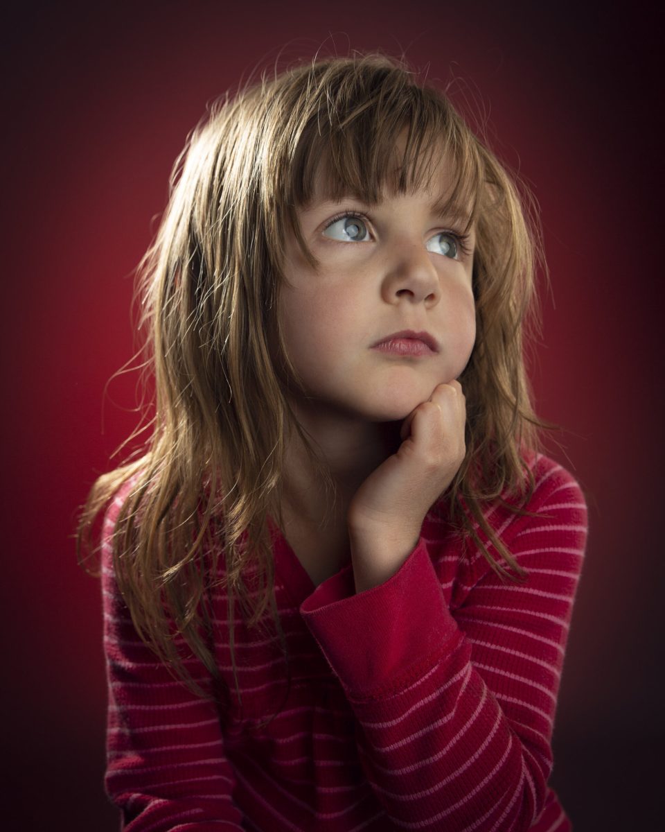 Colorful child portrait